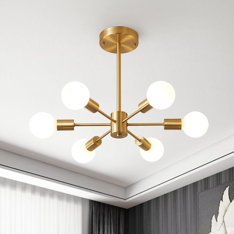 6-Light Large Sputnik Chandelier